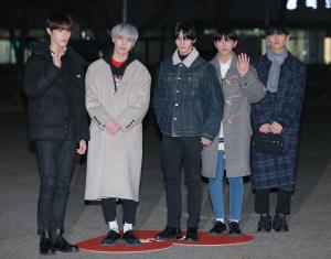 [S포토] CIX, 눈에 힘 빡 (뮤직뱅크 출근길)