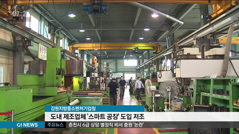도내 제조업체 스마트 공장 도입 저조