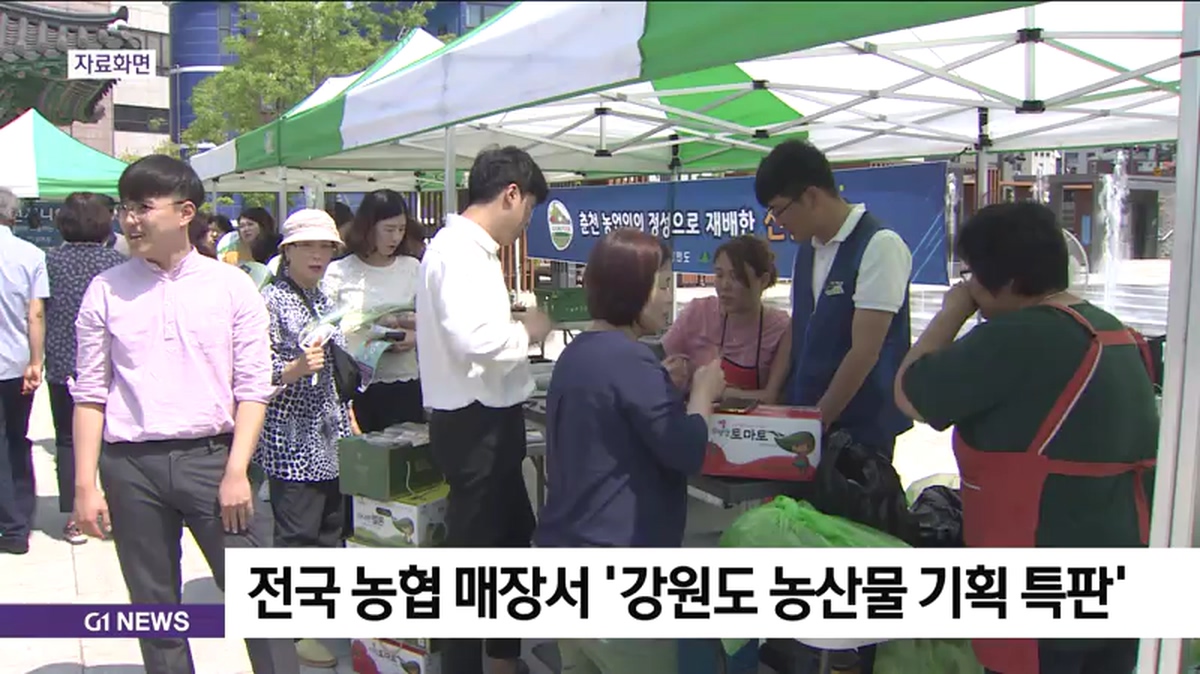 전국 농협 매장서 강원도 농산물 기획 특판