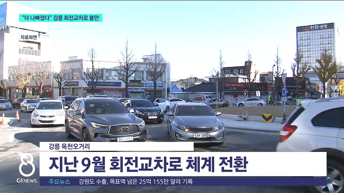 강릉 회전교차로 논란