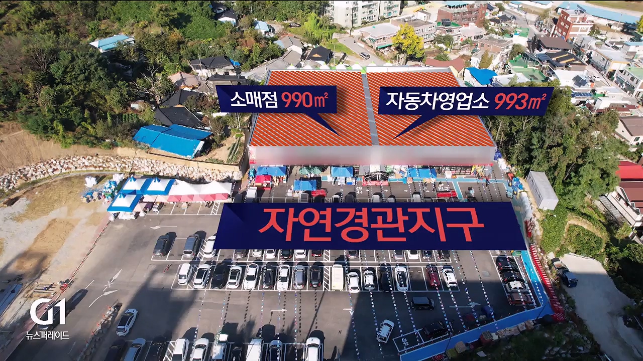 <기동.1>자연경관지구에 대형 판매시설?