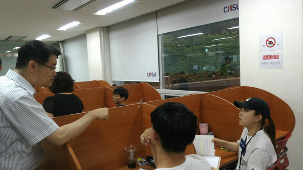 충북보건과학대, 야식 먹고 힘내서 공부해요