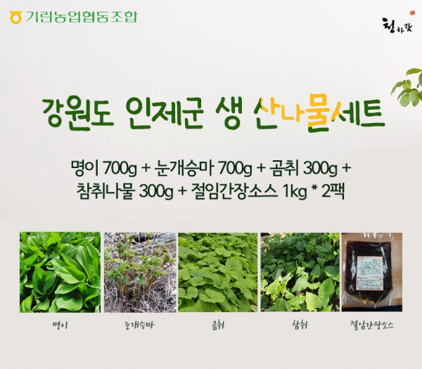 입맛 사로잡는 강원도 봄나물, 온라인 판매 개시
