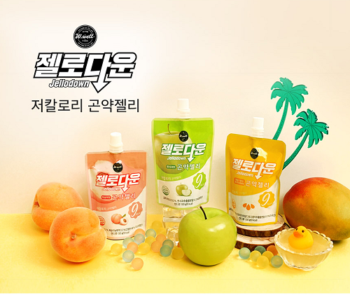 더블유타노시, 저칼로리 간식 젤로다운 곤약젤리 출시