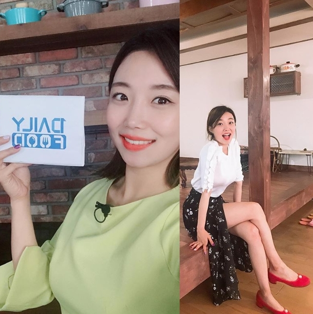 봄날의 여신 김나윤 리포터, 어린이날 노란원피스 입고 꿀피부 인증