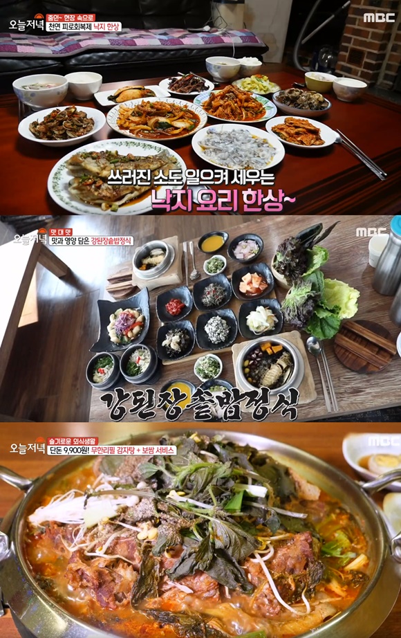 MBC 생방송 오늘저녁 맛집 위치는? 해물 칼국수, 대왕 김치 만두, 활어회 소개
