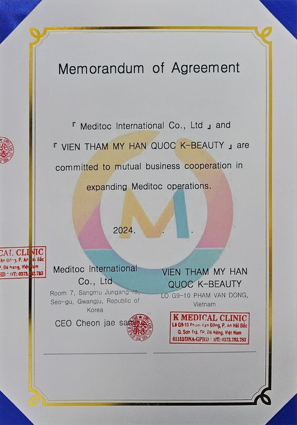 메디톡인터내셔널, 베트남 K-성형외과와 MOU 체결