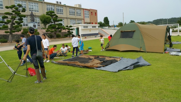 사천 서포초 가족과 함께하는 행복캠핑 진행