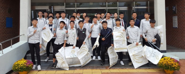 진주 초장동 깨끗한 통학로 조성