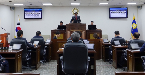 산청군의회 제255회 임시회 폐회