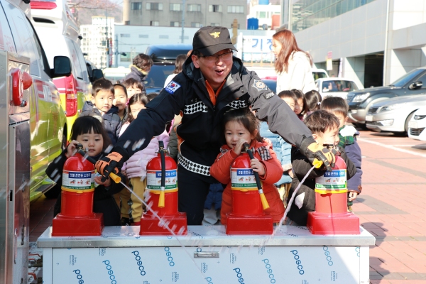 마산소방서 하늘샘-새나라 어린이집 소방안전체험