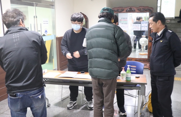 마산소방서장 코로나19관련 119안전센터 방문