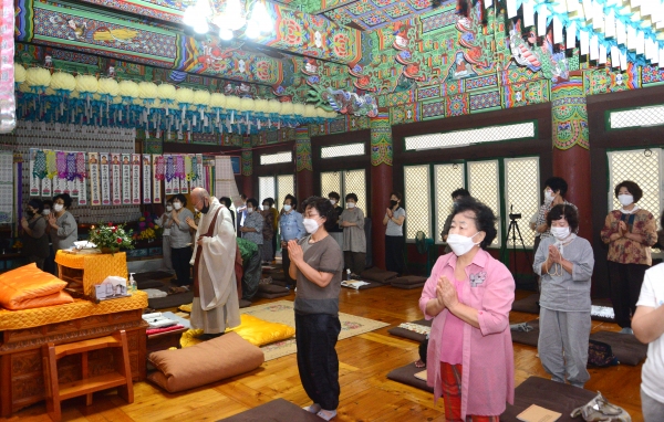 진주 여래사 백중기도 회향법회