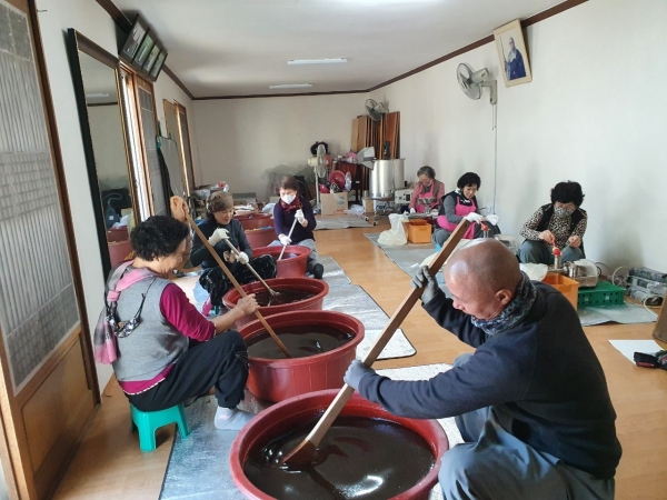 포토-진주 여래사 생강차 만들기 분주