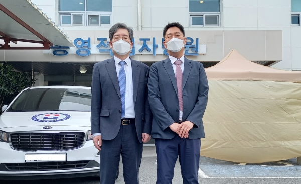문영수 적십자의료원장, 통영적십자병원 방문
