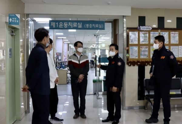 진주소방서, 진주중앙요양병원 현장지도 방문