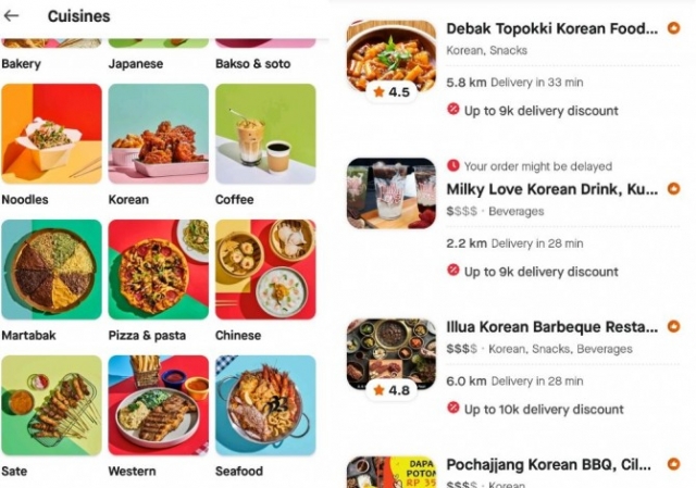 [리얼푸드]인도네시아, K-푸드 배달도 많아졌다