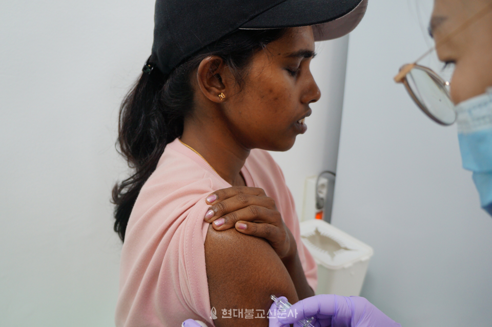 날마다좋은날, 이주민 독감백신 접종 지원