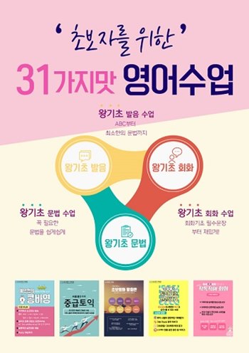 부산영어회화 서면영어학원 시사티앤이 왕초보자를 위한 31가지 수업 진행