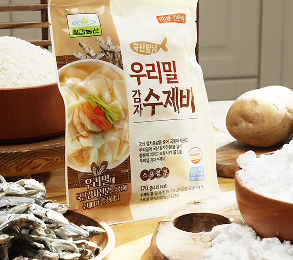 칠갑농산 우리밀감자수제비, NS홈쇼핑서 첫선
