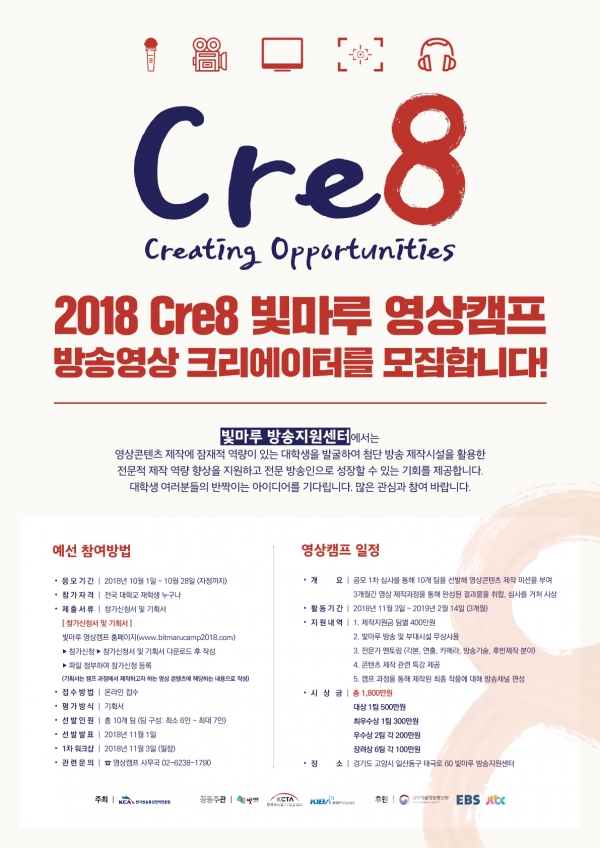 한국방송통신전파진흥원, 제2회 빛마루 대학생 영상캠프 개최