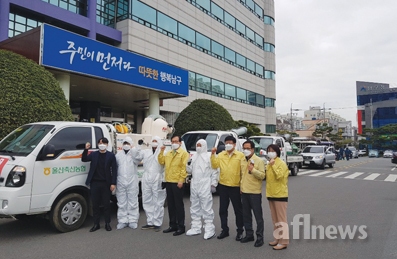 울산축협, 남구청과 함께 전통시장 방역