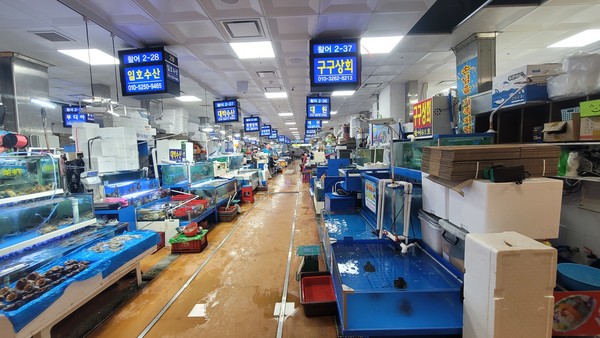 노량진수산시장, 코로나19 장기화에도 불구 시장활성화지원 주먹구구