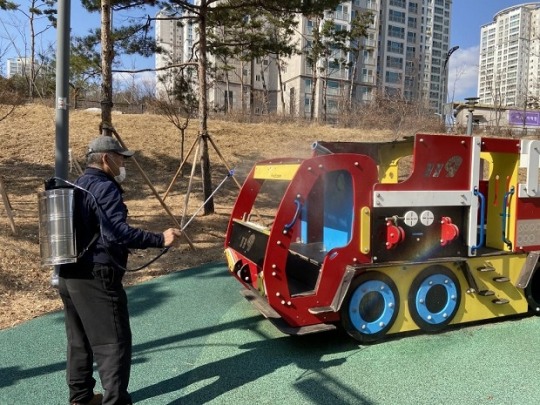 파주시, 코로나19 방역활동으로 안전한 녹지환경 조성