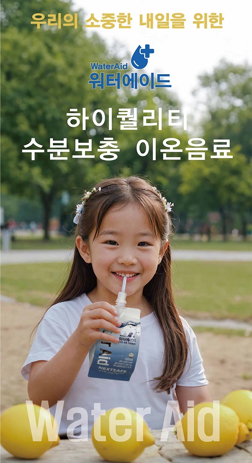 고성장 아이·환자에게 필요한 하이퀄리티 전해질 음료 온라인 공급... 넥스트세이프, 워터에이드