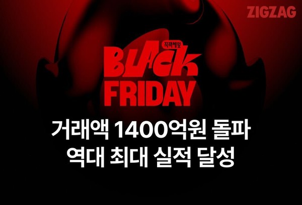 카카오스타일 지그재그, 블랙 프라이데이 거래 1400억원 돌파…최대 성과