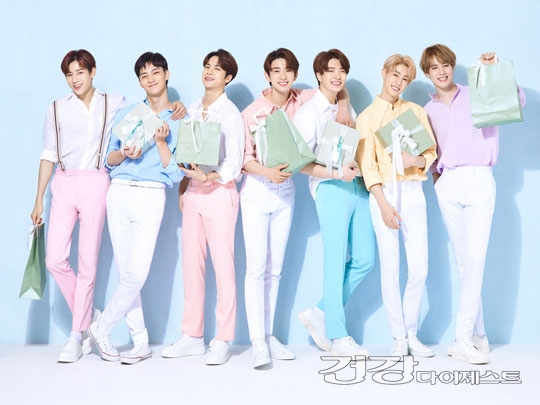 갓세븐, 더페이스샵 새로운 얼굴되다 더페이스샵 새 모델로 선정