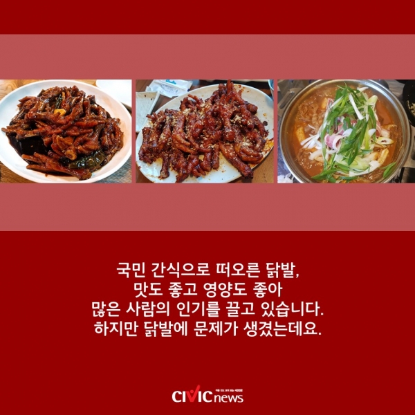 [카드뉴스] 내가 먹는 닭발이 병 들었다고? 곪은 닭발 유통 중!