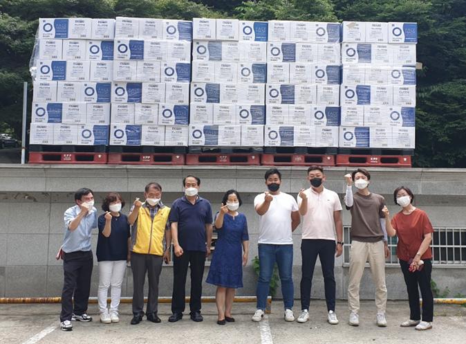 대한노인회 서울연합회, SM유통서 마스크 45만장 기부 받아
