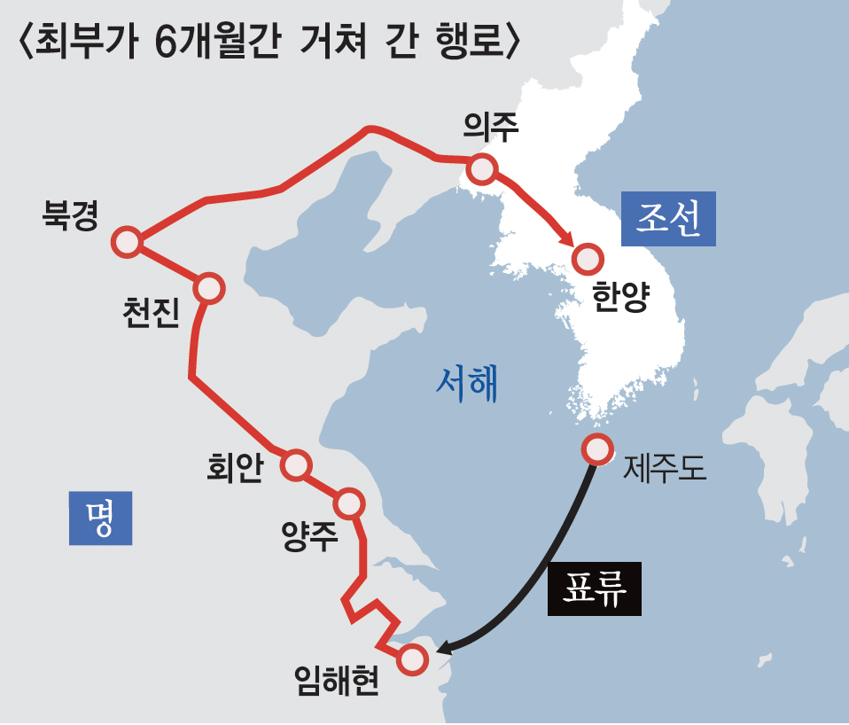 [인문학 여행 역사의 길을 걷다 29] 최부의 표해록, 동방견문록 능가하는 최고의 중국 기행문 (上)