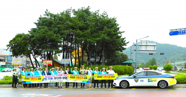 전남교통연수원, 담양 버스터미널서 교통안전 캠페인