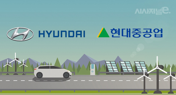 지게차이어 운반선···현대車·현대重 수소협력 확대