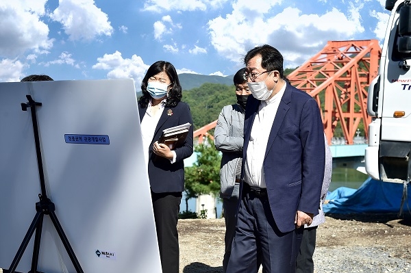 이상천 제천시장, 청풍권역 관광개발사업 현장방문