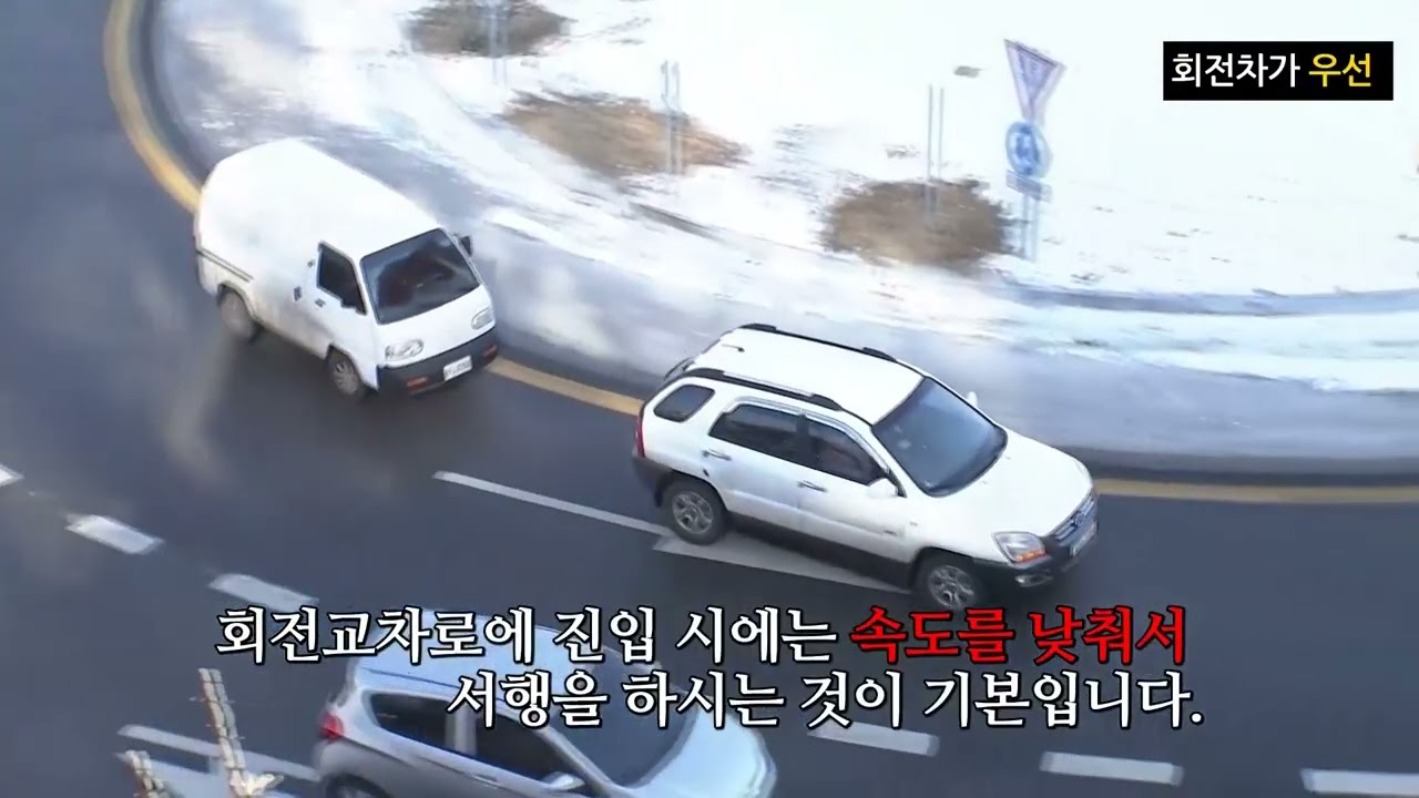 [감바스] 옥천오거리 회전교차로, 이것만 기억하자