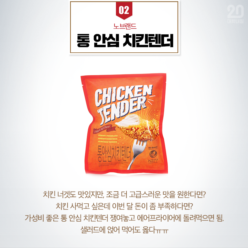  에어프라이어용 냉동식품 5대천왕 