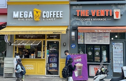 메가의 적은 메가 저가 커피 프랜차이즈 출점 경쟁에 가맹점주들 속앓이