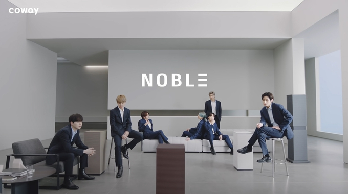 코웨이, BTS 모델의 노블 공기청정기 TV 광고 온에어