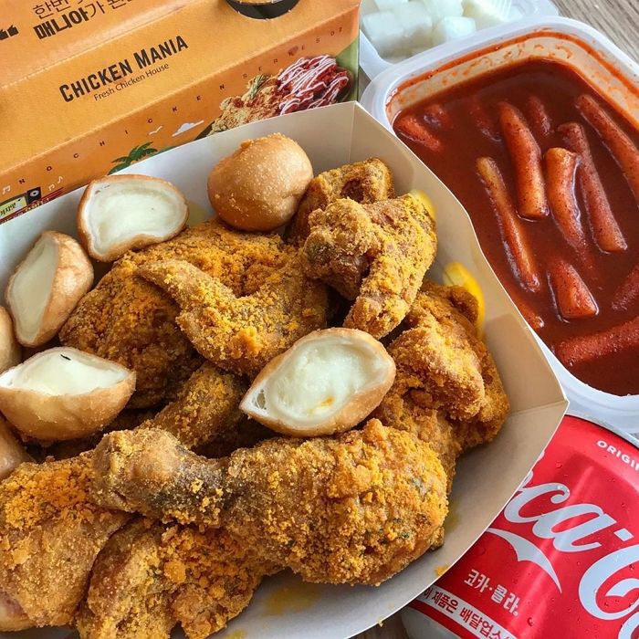 뿌링클+치즈볼+신전떡볶이 역대급 치킨매니아 레게노 3탄 트윙클 치킨