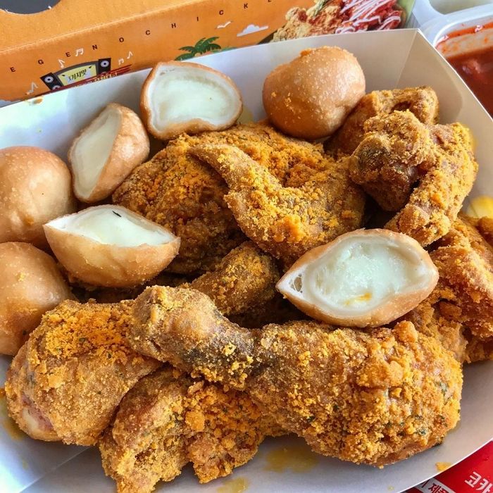 뿌링클+치즈볼+신전떡볶이 역대급 치킨매니아 레게노 3탄 트윙클 치킨