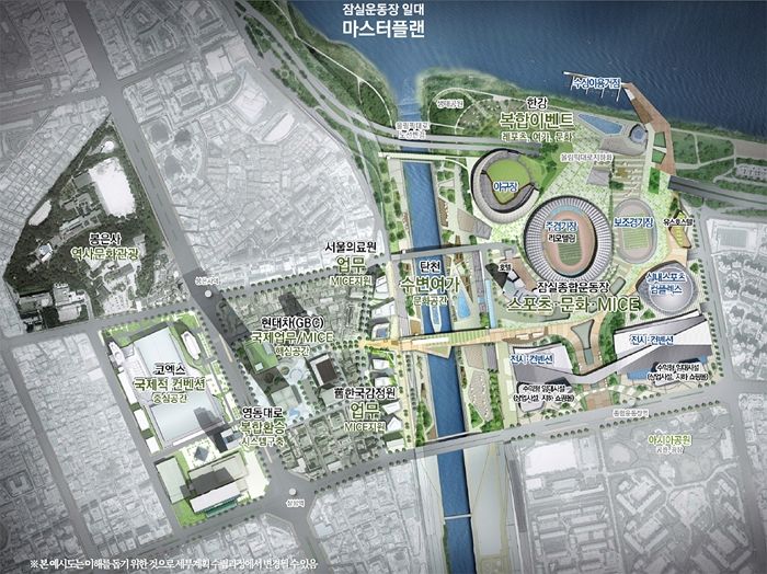 서울 잠실에 2조 투입해 코엑스보다 3배 큰 전시장, 대형 야구장 건설