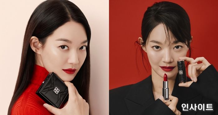 신민아, 지방시 뷰티와 함께 한 화보... 시크한 매력 뽐내