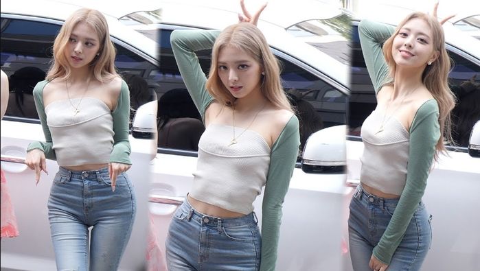 팬이 정면에서 막 찍은 직캠에서도 대문자 S라인 과시한 있지 유나 (영상)