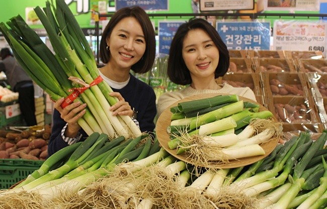 롯데마트, 신안 임자도 겨울대파 판매