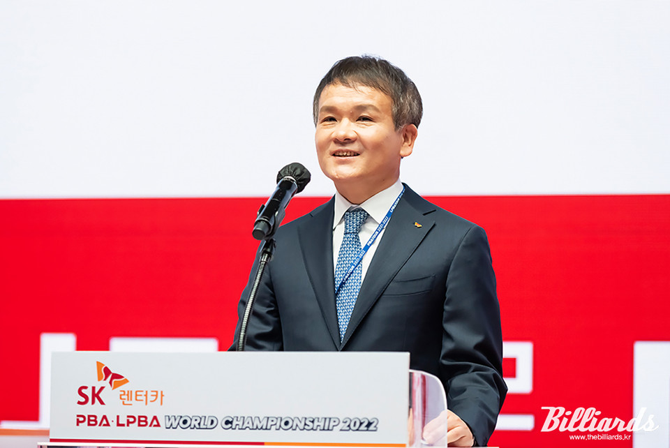 우승 상금 2억 프로당구 SK렌터카 월드챔피언십 개막... 황일문 대표, 당구 저변확대 노력 약속