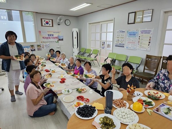 용암1동지역사회보장협 푸드아트 체험