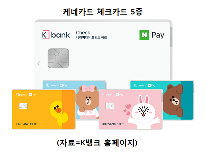 카카오뱅크에 맞불 놓은 K뱅크..인터넷은행 체크카드 당신의 선택은?
